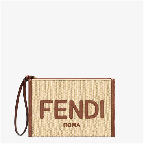 pochette fendi costo|fendi medium flat pouch.